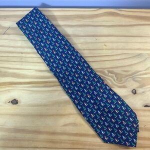 *2/$30* Eric Holch for Alynn Neckwear Christmas Fleet Silk Tie - Sailboats